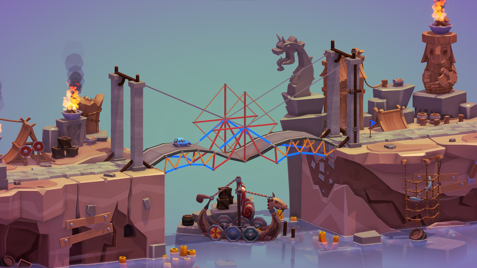 桥梁建筑师3(Poly Bridge3)破解版免费下载：沙盒建造+全解锁下载 V1.52 1