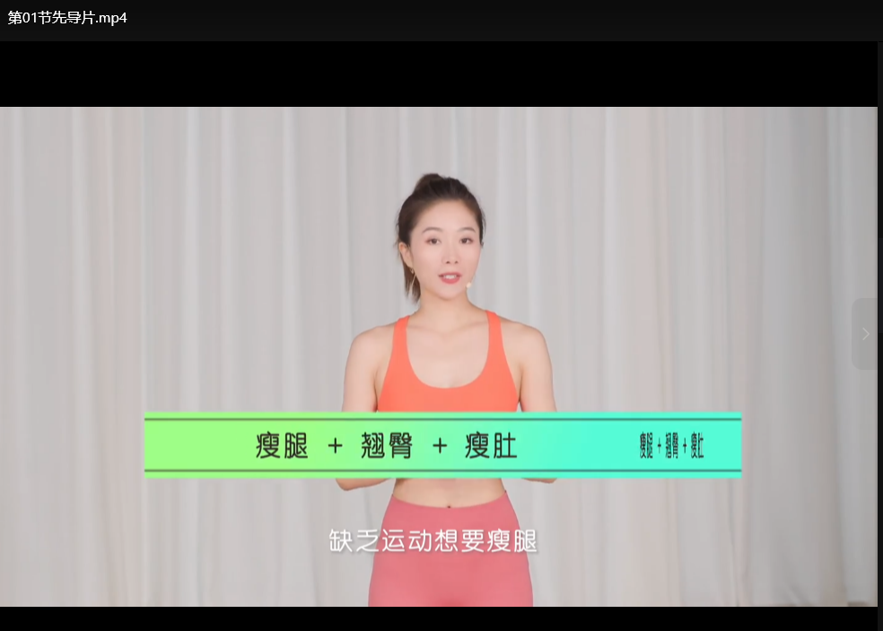 11天腰臀腿塑形速成课：高效燃脂+臀腿雕刻，重塑魔鬼曲线下载  2