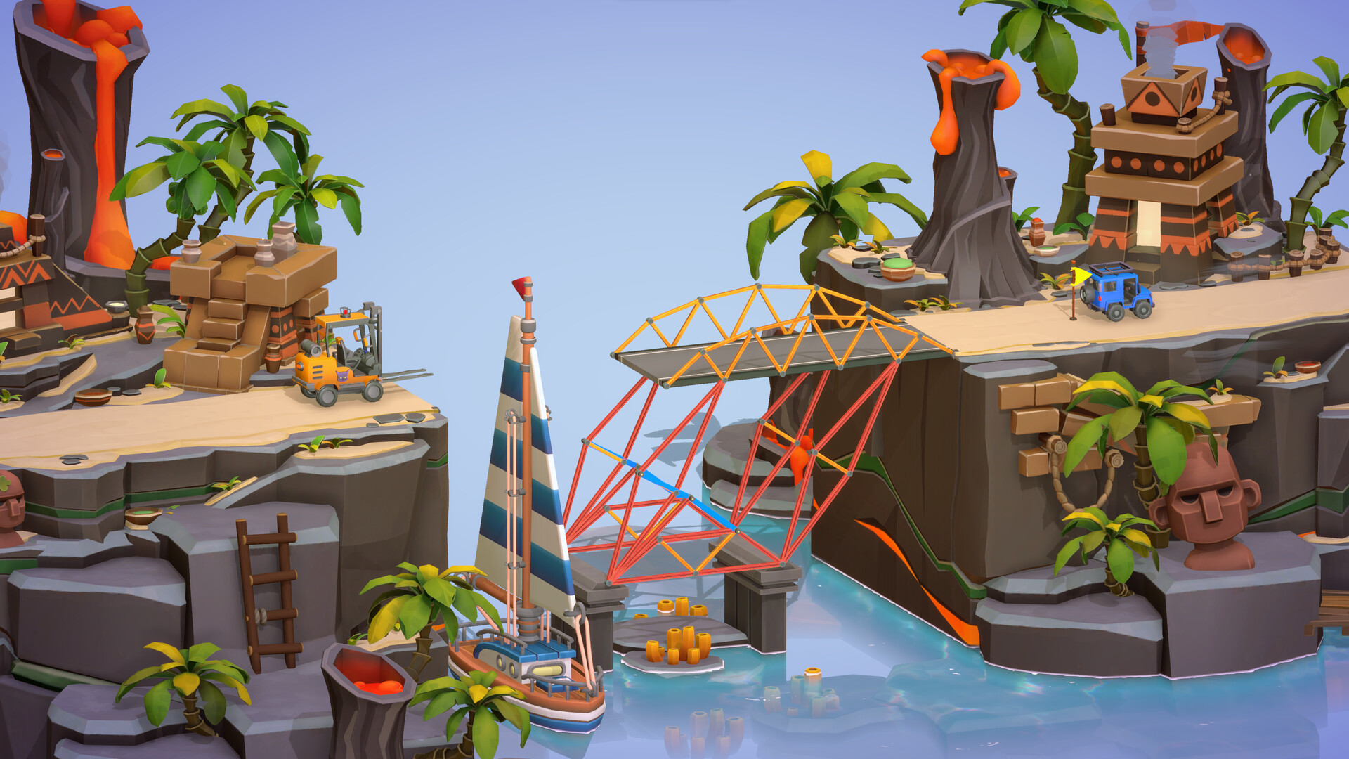 桥梁建筑师3(Poly Bridge3)破解版免费下载：沙盒建造+全解锁下载 V1.52 4