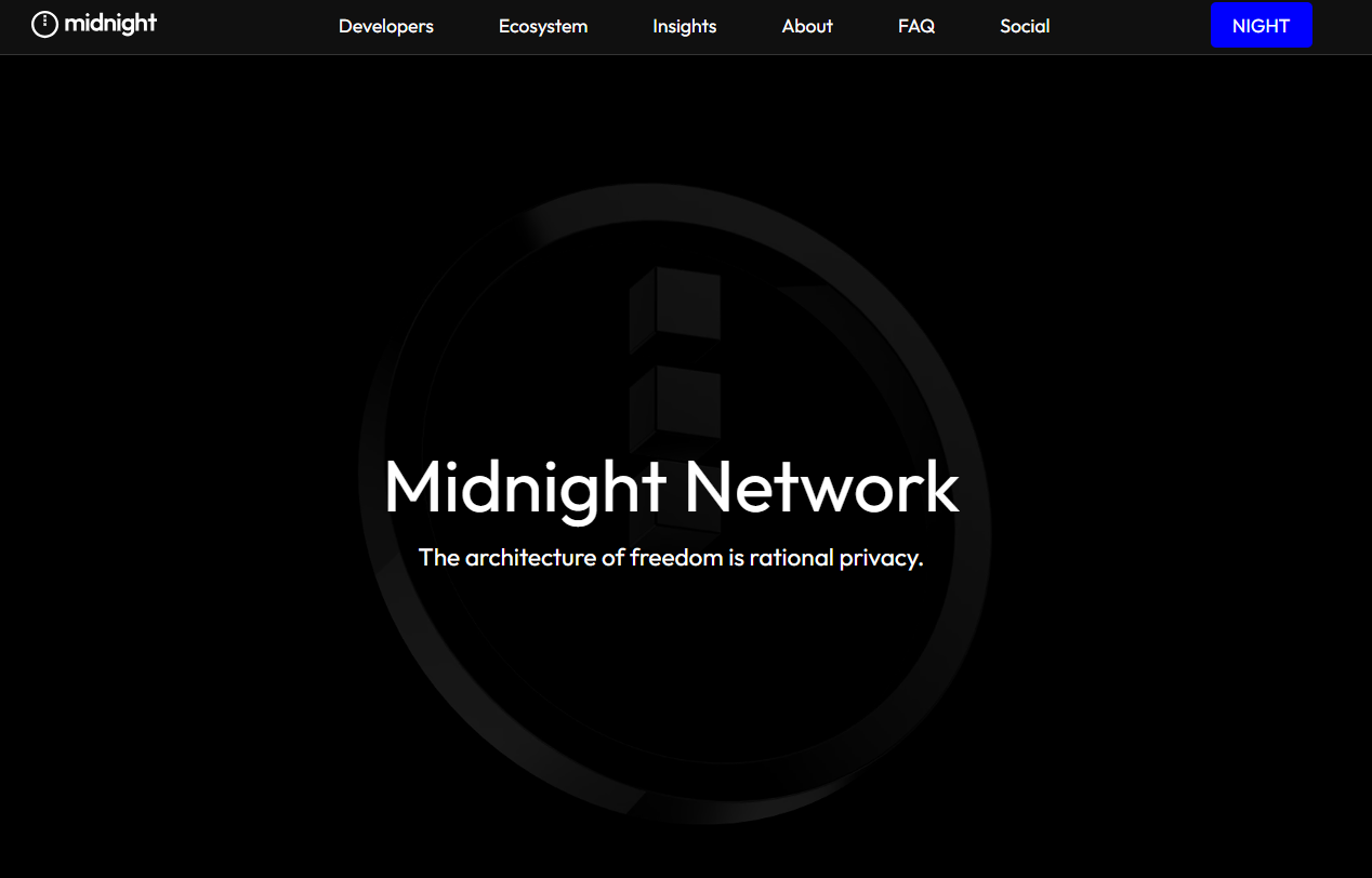 NIGHT代币在Cardano生态中扮演什么角色？其隐私特性是什么？