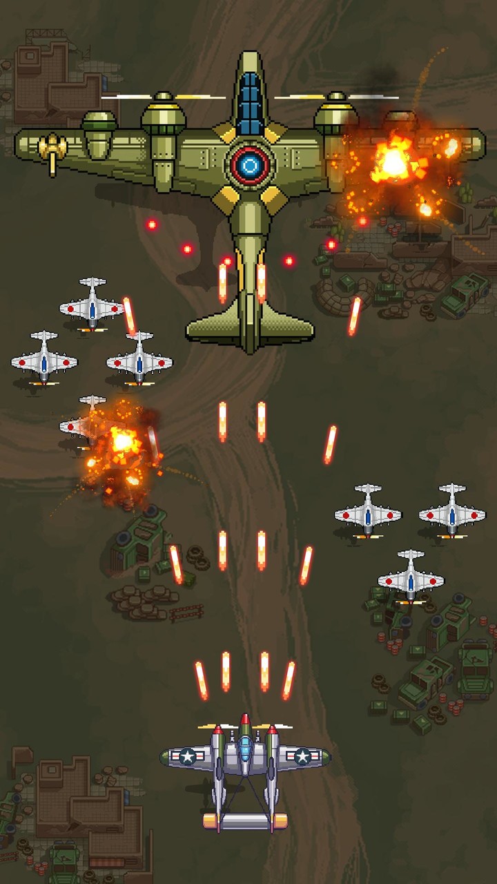 空军1945:射击飞机街机无限能量版下载 14.24 2